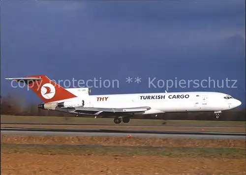 Flugzeuge Zivil THY Turkish Airlines B727 2F2 F TC JCD c n 22998 1810 Kat. Flug