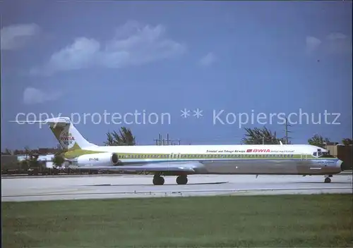 Flugzeuge Zivil BWIA International Md 83 9Y THQ c n 49448 Kat. Flug