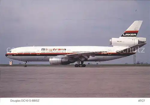 Flugzeuge Zivil Laker Skytrain Douglas DC10G BBSZ Kat. Flug