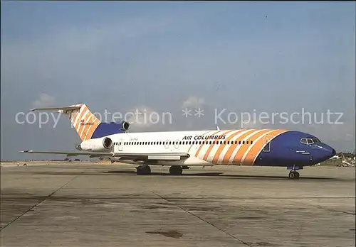 Flugzeuge Zivil Air Columbus Boeing 727 2Je RE CS TKA  Kat. Flug