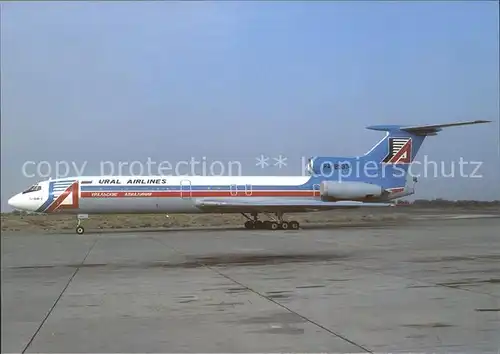 Flugzeuge Zivil Ural Airlines TU 154B 2 RA 85374 c n 374 Kat. Flug