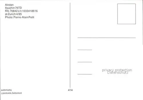 Flugzeuge Zivil Airstan Ilyushin 76TD RA 76842 c n   Kat. Flug