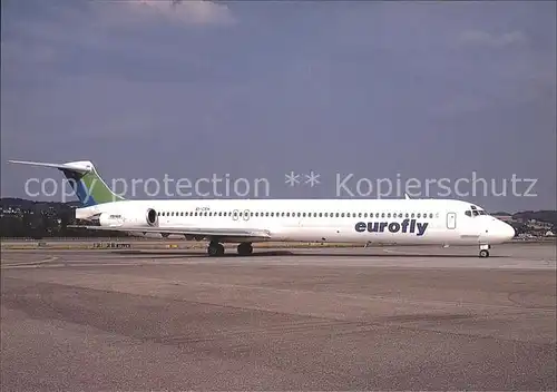 Flugzeuge Zivil Eurofly McDonnell Douglas MD 83 EI CEK c n 49631 1596 Kat. Flug