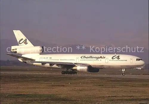 Flugzeuge Zivil Challengair  McDonnell Douglas DC 10 30 OO JOT c n 46850 63 Kat. Flug