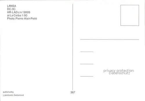 Flugzeuge Zivil Lansa DC 3C HR LAD c n 19999 Kat. Flug