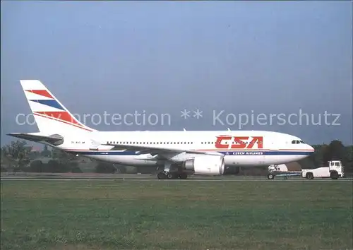 Flugzeuge Zivil CSA Czech Airlines Airbus Industrie A310 304 ET OK WAA cn564  Kat. Flug