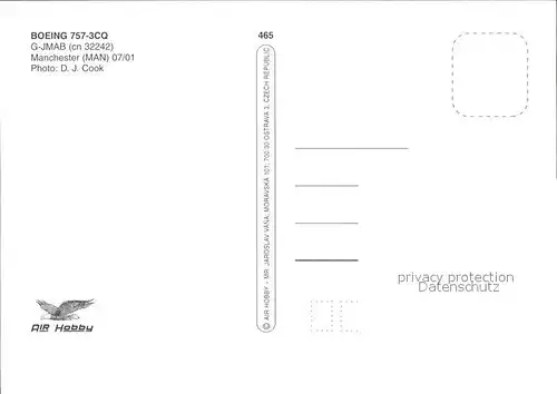 Flugzeuge Zivil Air Jmc Boeing 757 3CQ G JMAB cn 32242  Kat. Flug