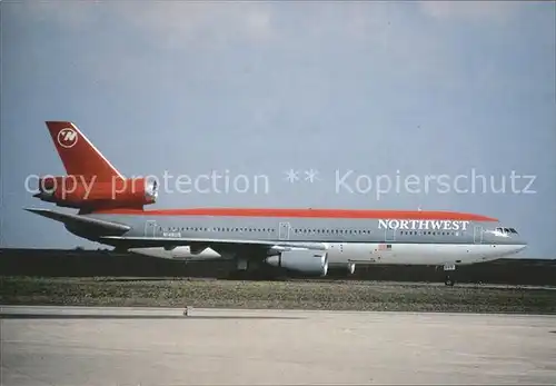 Flugzeuge Zivil Northwest Airlines Douglas DC 10 40 N 149US Kat. Flug