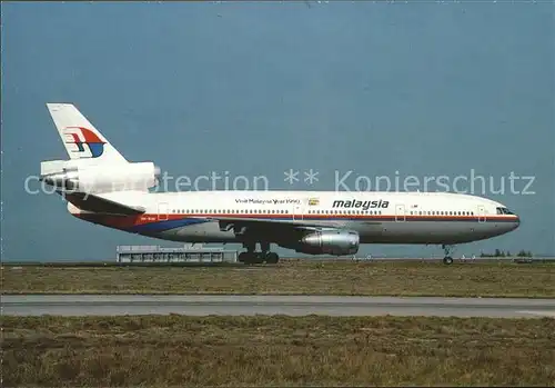 Flugzeuge Zivil Malaysia Airlines Douglas DC 10 30 9M MAV  Kat. Flug