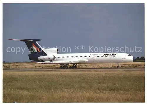 Flugzeuge Zivil Malev Tupolev 154B 2 HA LCN cn 326  Kat. Flug