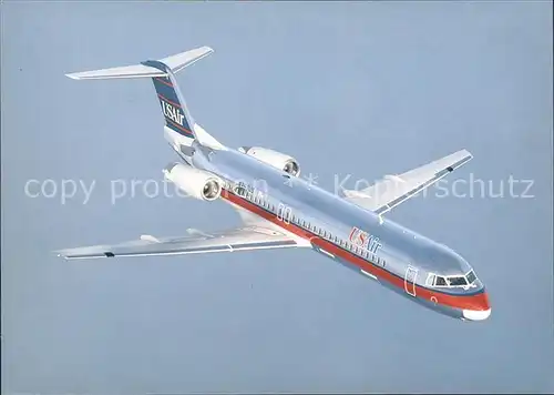 Flugzeuge Zivil USAir Fokker 100 N853US Kat. Flug