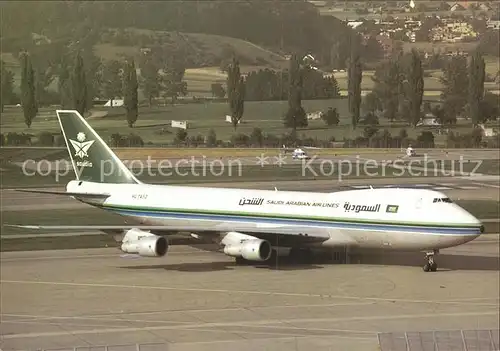 Flugzeuge Zivil Saudi Arabian Airlines Boeing 747 2B5F SCD HL7452 cn sn 22481 454  Kat. Flug