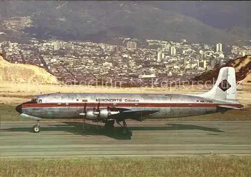 Flugzeuge Zivil Aeronorte Colombia MDC Douglas DC 6BF HK 1700 cn 44419 Kat. Flug