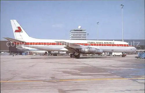 Flugzeuge Zivil  Trans Sahel Airlines McD Douglas DC 8 54f EL AJK c n 46012 Kat. Flug