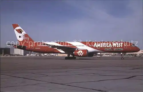 Flugzeuge Zivil America West Airlines Boeing 757 200 N908AW Arizona Cardinals  Kat. Flug