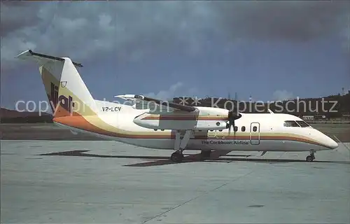 Flugzeuge Zivil LIAT Caribbean Airline DHC 8 101 Dash 8 V2 LCV Kat. Flug