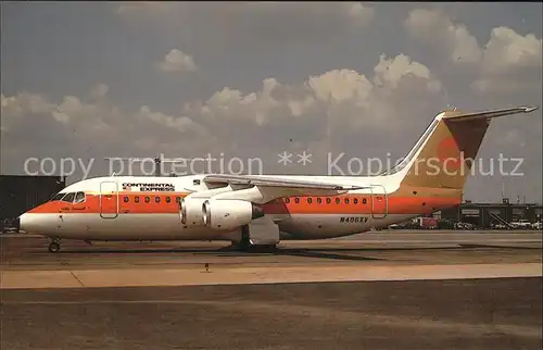 Flugzeuge Zivil Continental Express BAe146 200 N406XV c n E.2062 Kat. Flug