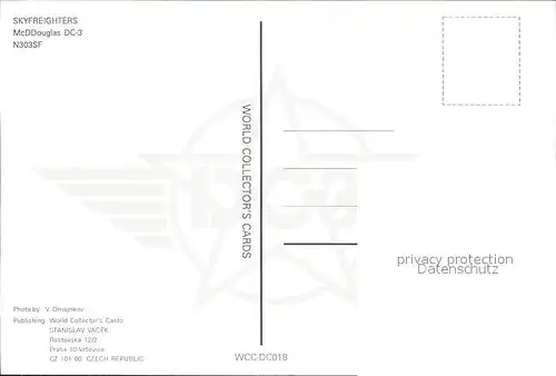 Flugzeuge Zivil Skyfreighters McDDouglas DC3 N303SF Kat. Flug