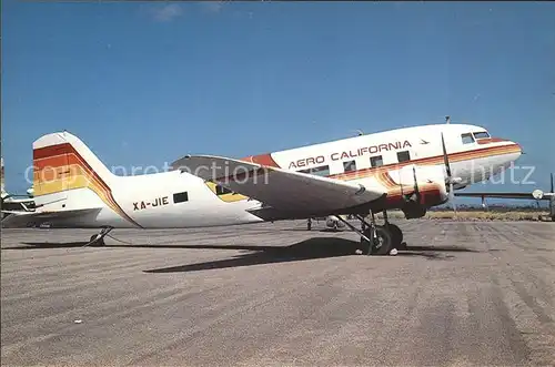 Flugzeuge Zivil Aero California Douglas DC3C XA JlE  Kat. Flug