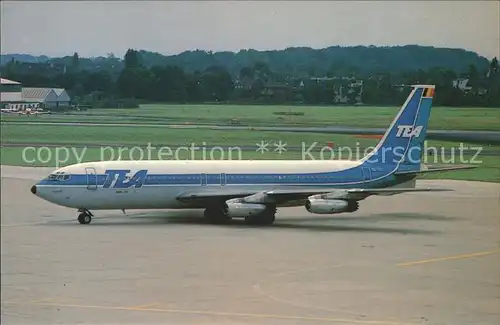 Flugzeuge Zivil TEA Boeing 707 131 OO TEC Oostende  Kat. Flug