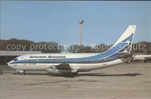 Flugzeuge Zivil Aerolineas Argentinas Boeing 737 287 LV JTO Ciudad de Tucuman Kat. Flug