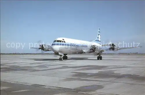 Flugzeuge Zivil KLM Lockheed Electra  Kat. Flug