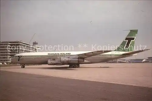 Flugzeuge Zivil Transavia Holland Boeing 707  Kat. Flug