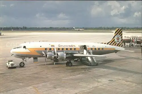 Flugzeuge Zivil Aerocondor Colombia Douglas DC 6 HK 754 c n 43111

 Kat. Flug