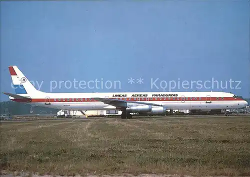 Flugzeuge Zivil Lineas Aereas Paraguayas Douglas DC8 63 Kat. Flug