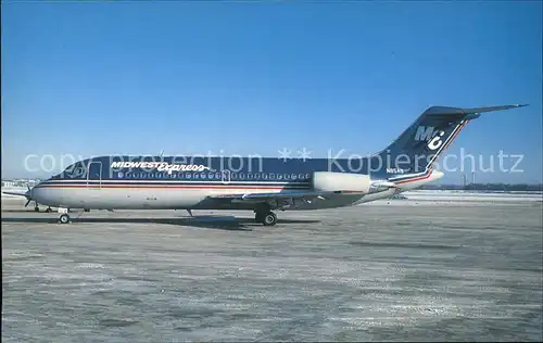 Flugzeuge Zivil Midwest Express Douglas DC 9 14 N85AS Kat. Flug