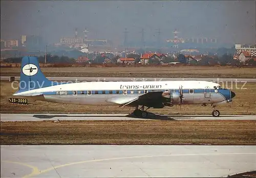 Flugzeuge Zivil trans union DC 6A F Brid c n 44915  Kat. Flug