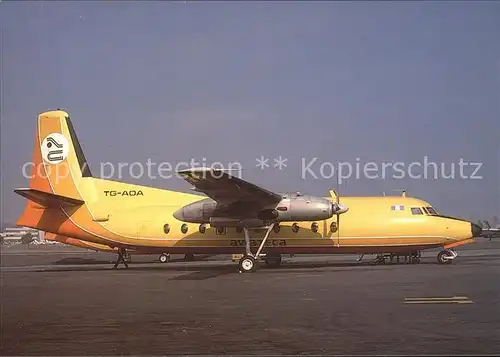 Flugzeuge Zivil Aviateca Fokker F27 MK200 TG AOA Kat. Flug