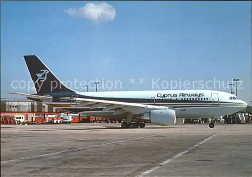 Flugzeuge Zivil Cyprus Airways Airbus Industrie A310 5B DAR  Kat. Flug