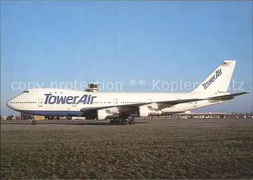 Flugzeuge Zivil Tower Air Boeing 747 130  Kat. Flug