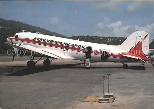 Flugzeuge Zivil Aero Virgin Islands Douglas DC 3 (ex DST 318) N 25651 Kat. Flug