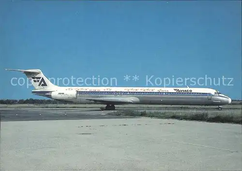 Flugzeuge Zivil Aviaco MDC Douglas MD 88 EC FOF cn53307 Kat. Flug