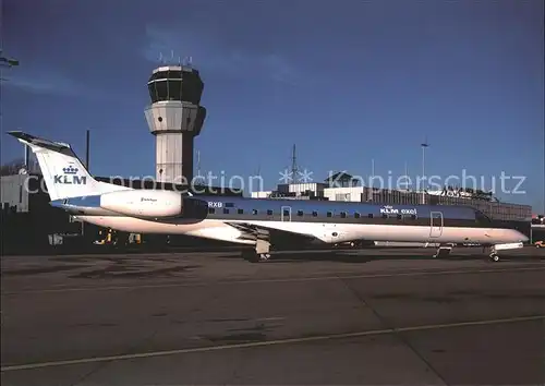 Flugzeuge Zivil KLM Embraer EMB 145 PH RXB Cn 145320  Kat. Flug