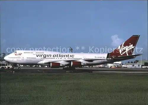 Flugzeuge Zivil Virgin Atlantic Boeing B747 443 G VLIP Cn 32338 1274 Kat. Flug