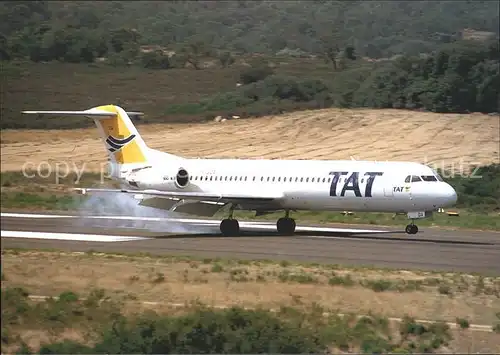 Flugzeuge Zivil TAT Fokker 100 F GIOA cn 11261 Kat. Flug