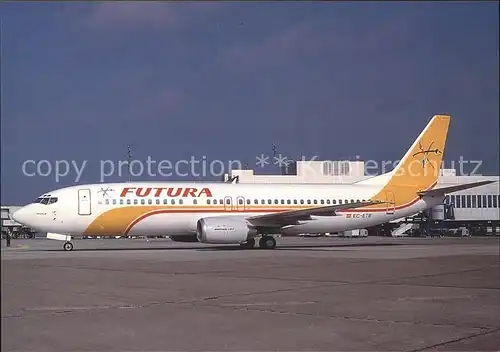 Flugzeuge Zivil Futura Boeing B.737 4YO EC ETB c n 24545  Kat. Flug