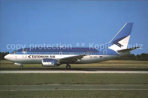 Flugzeuge Zivil Estonian Airlines Boeing 737 5Q8 ES ABC Kat. Flug