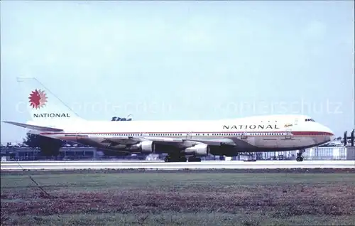 Flugzeuge Zivil National Airlines Boeing D 747  Kat. Flug