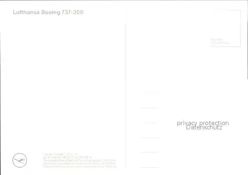 Lufthansa Boeing 737 300 D ABXT  Kat. Flug