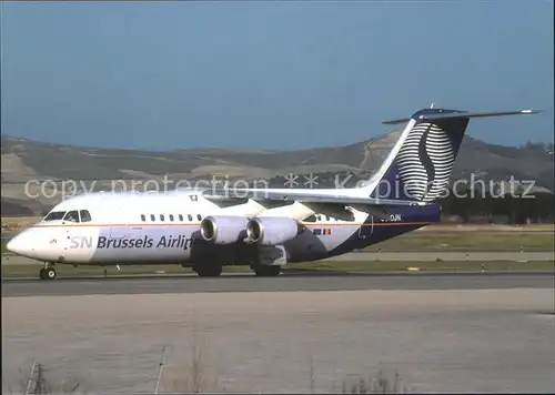 Flugzeuge Zivil SN Brussel Airlines AVRO RJ85 OO DJN Kat. Flug