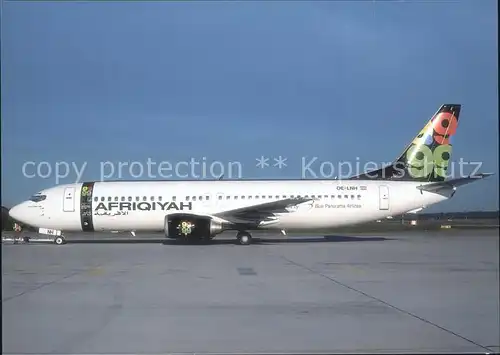 Flugzeuge Zivil AfriQuiyah B737 3Z9 OE LNH Cn 25147 Kat. Flug