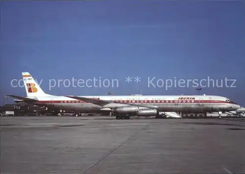 Flugzeuge Zivil Iberia DC 8 63 CF EC BMZ
 Kat. Flug