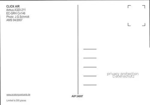 Flugzeuge Zivil Click Air A320 211 EC GRH Cn146 Kat. Flug