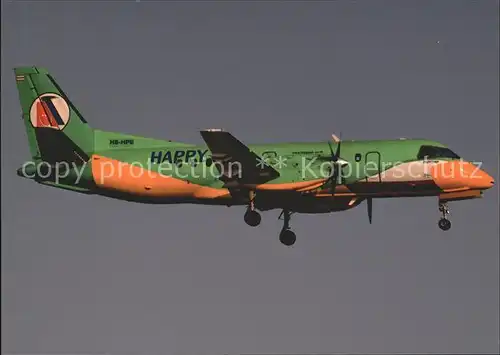 Flugzeuge Zivil Happy Air Saab SF 340B HS HPE  Kat. Flug