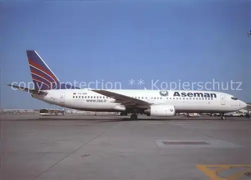 Flugzeuge Zivil Iran Aseman B737 800 TC IEB DXB 
 Kat. Flug