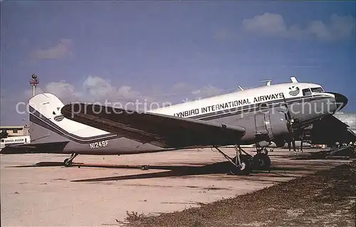 Flugzeuge Zivil McDouglas DC 3 N124SF c n 2611 Lynbird International Airways  Kat. Flug